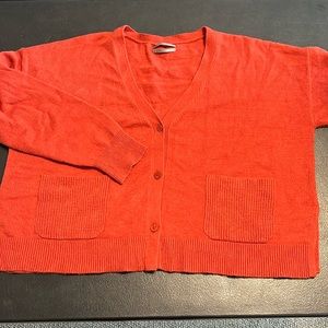 Rust colored Anthro Cardigan